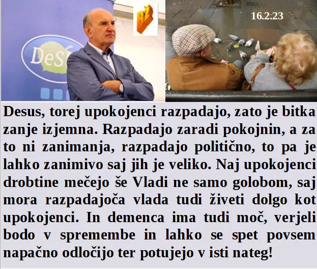 Slovenski in svetovni politični hlev na dan 16.2.23