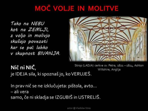 MOČ VOLJE IN MOLITVE