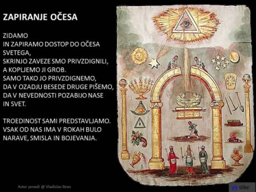 ZAPIRANJE OČESA - MASONSKI PREDPASNIK VELIKEGA MOJSTRA