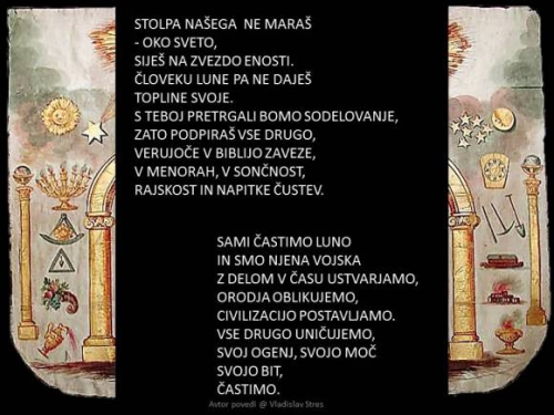 ZAPIRANJE OČESA - MASONSKI PREDPASNIK VELIKEGA MOJSTRA