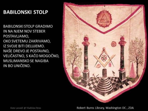 BABILONSKI STOLP - MASONSKI PREDPASNIK VELIKEGA MOJSTRA