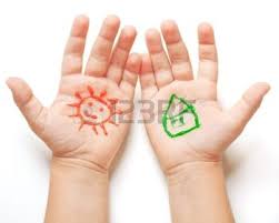 Rezultat iskanja slik za sonne auf der hand malen