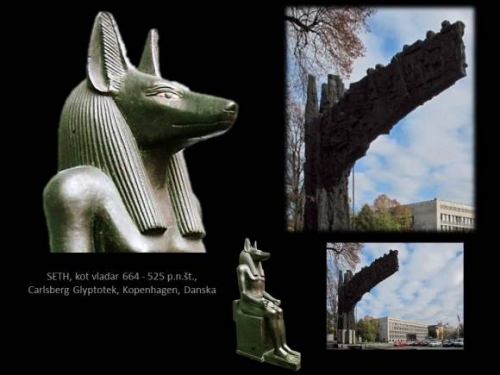 ČLOVEK VOLK - SETH in SPOMENIK REVOLUCIJE poleg DZ RS