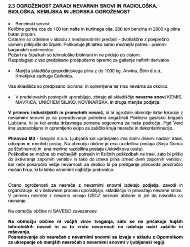 Tako nesramno malomarno pa je bila narejena ocena tveganja v primeru kemičnih nesreč na Vrhniki!