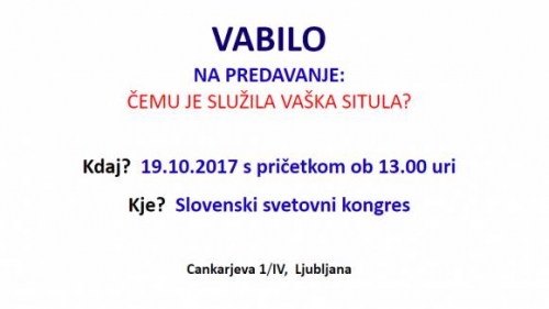 ČEMU JE SLUŽILA VAŠKA SITULA?