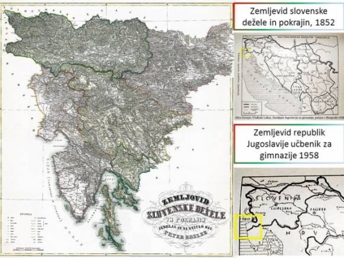 Slovenska meja 1852 in 1958