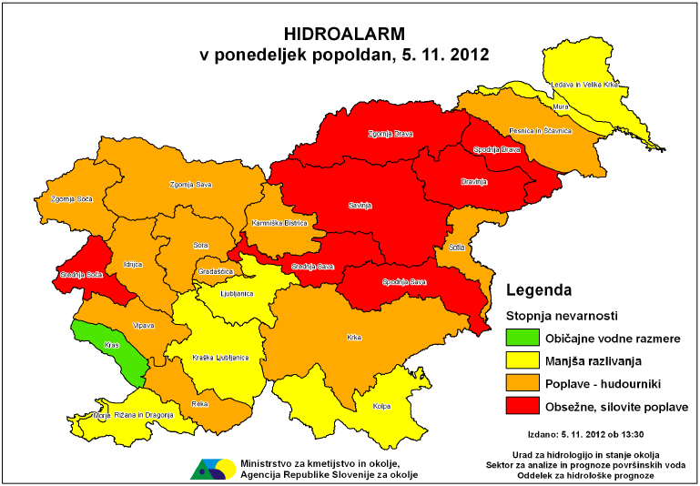 				Slika 7. Avgusta je Agencija za okolje redno tedensko obve&scaron;čala javnost o hidrolo&scaron;kih su&scaron;nih razmerah			
