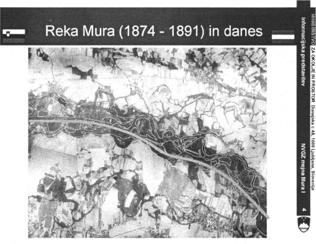 				Slika 1: Mura nekoč in danes			