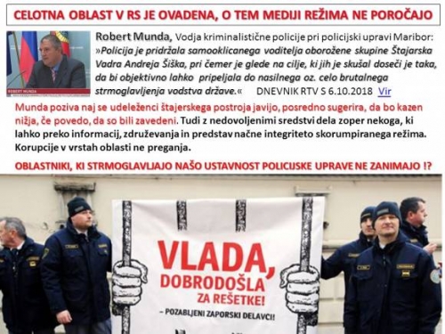 CELOTNA OBLAST V RS JE OVADENA, O TEM MEDIJI REŽIMA NE POROČAJO