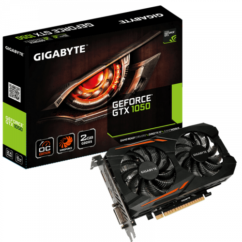 Gigabyte grafična kartica GTX 1050 OC, 2GB GDDR5, PCI-E 3.0 ...