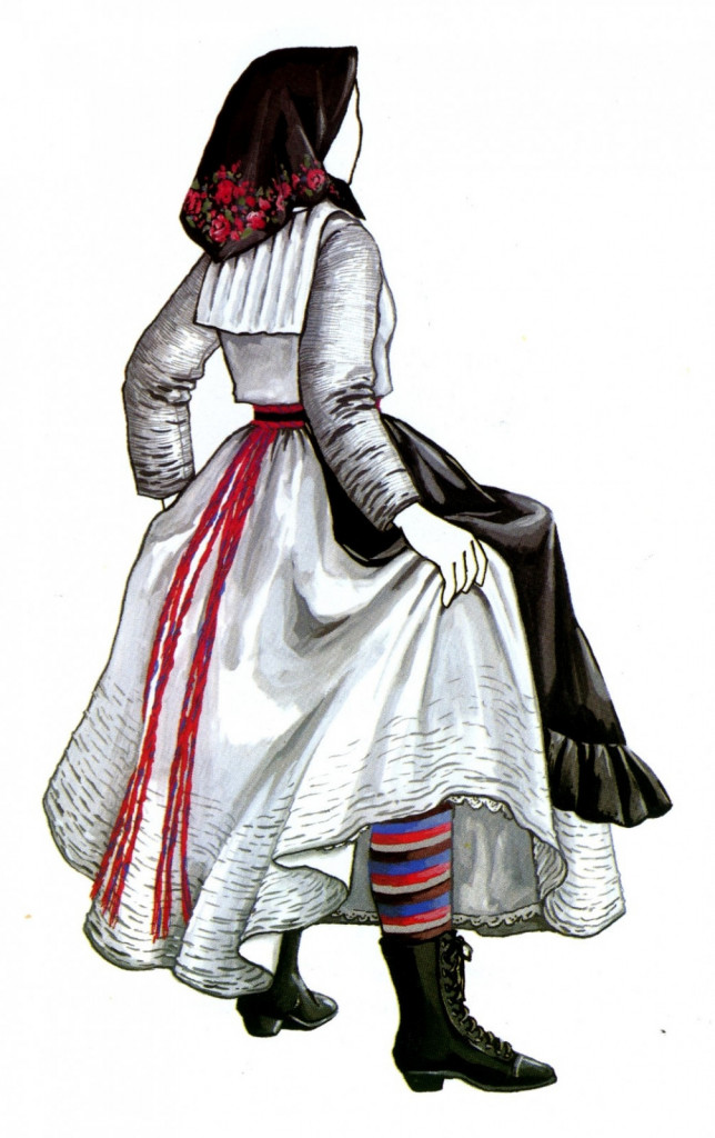 
				PRAŽNJA NO&Scaron;A ŽENSKE S SREDNJE KMETIJE, Stari trg ob Kolpi, okrog leta 1930<br>
			