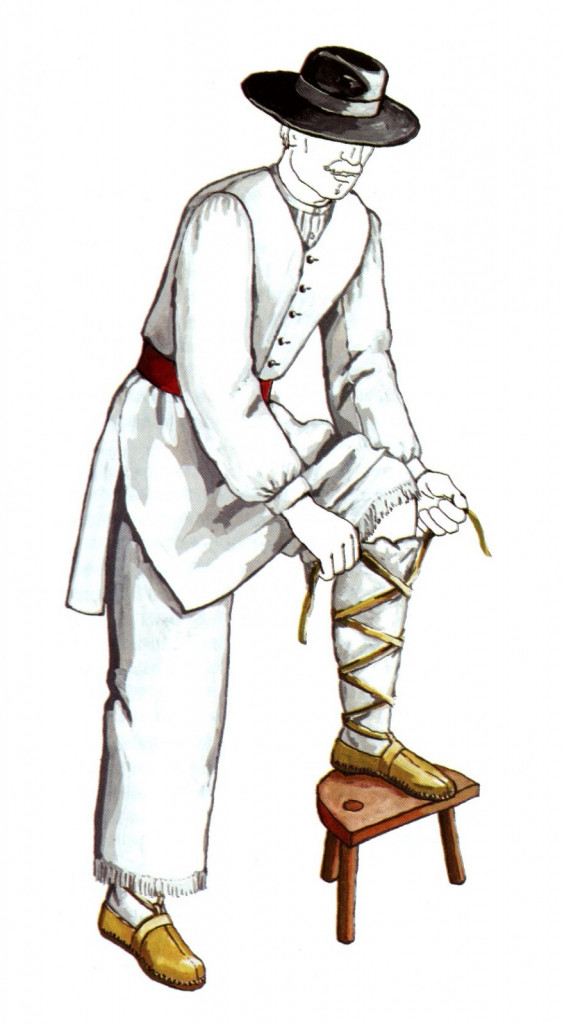 MOŠKA POLETNA NEDELJSKA OBLEKA, Zilje, pred prvo svetovno vojno<br>