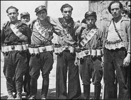Members of the Durruti Column in Arag&oacute;n (August, 1936)