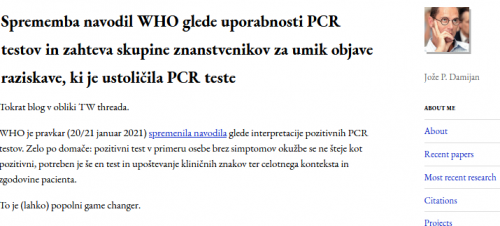 Sprememba navodil WHO glede uporabnosti PCR testov in zahteva skupine znanstvenikov za umik objave raziskave, ki je ustoličila PCR teste ...