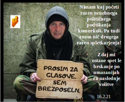 Slovenski in svetovni politični hlev na dan 16.2.21
