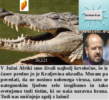 Slovenski in svetovni politični hlev na dan 26.2.21