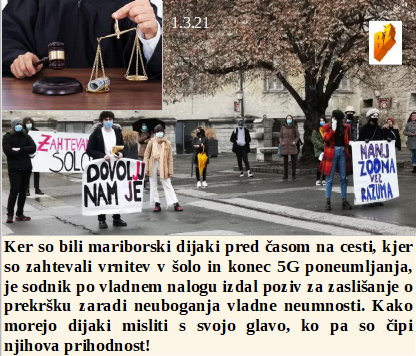 Slovenski in svetovni politični hlev na dan 1.3.21