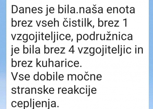 V Velenju ima 26 učiteljev hude reakcije na cepiva, v Logatcu 15... in potem neki ljudje na Fejsu upajo govoriti, da jim je prav?!