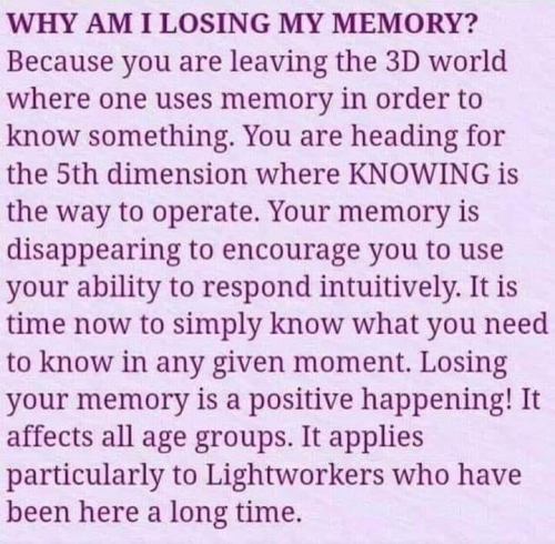 ZAKAJ IZGUBLJAMO SPOMIN?