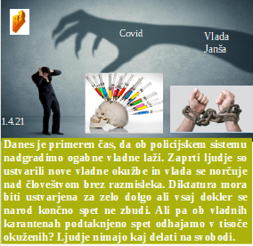 Slovenski in svetovni politični hlev na dan 1.4.21