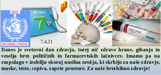 Slovenski in svetovni politični hlev na dan 7.4.21