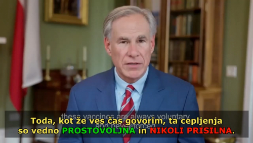 Vlada naj od nobenega Teksašana ne zahteva dokazov o cepljenju in razkritja zasebnih zdravstvenih informacij, da bi s tem vplivala na njihova vsakdanja življenja ...