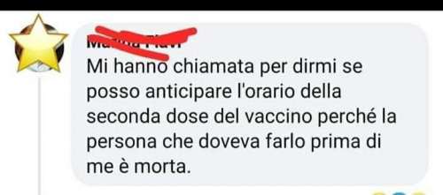 Klicali so jo, če lahko pride prej na drugo dozo cepiva, ker je oseba, ki naj bi bila naročena pred njo umrla