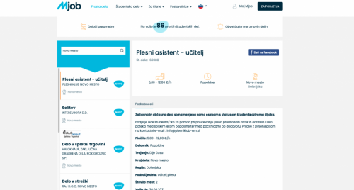 Prosta &scaron;tudentska dela v Novem mestu