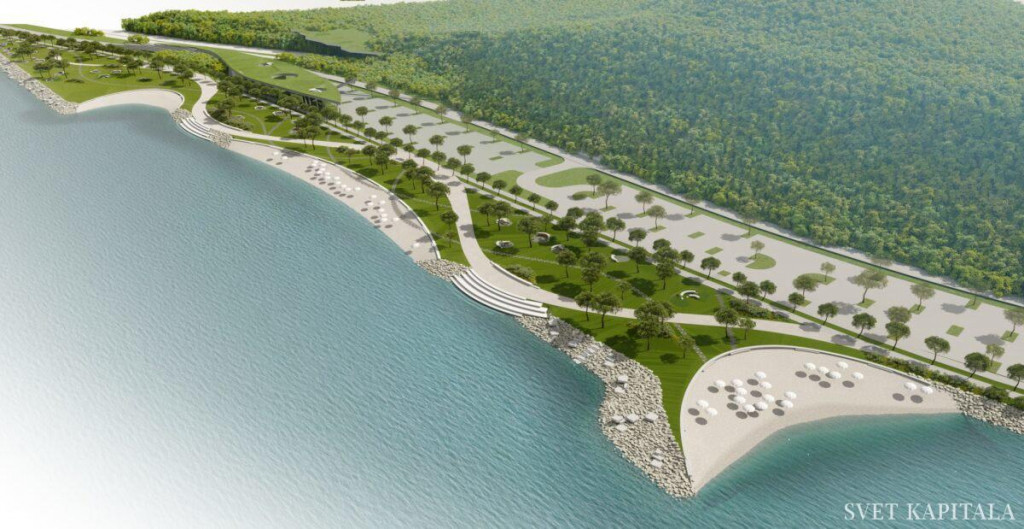 				Načrt ureditve okolice Žusterne. FOTO: ARHIV OBČINE KOPER			