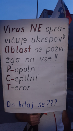 v državi, kjer je pogrom nad celotno družbo edina in zapovedana politika, je potrebna totalna revolucija