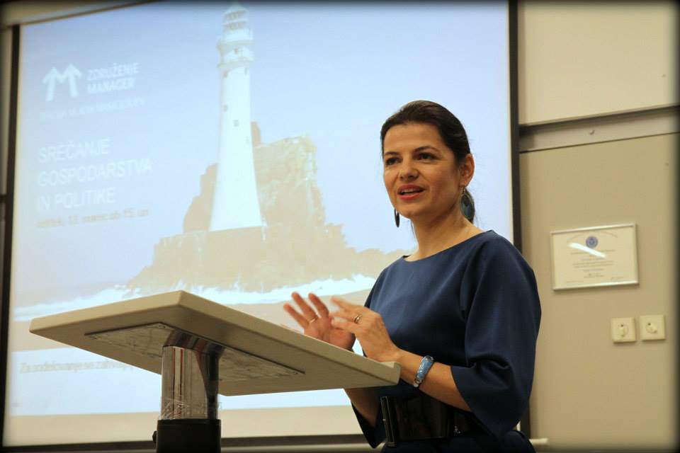 
				Sonja &Scaron;muc je nova izvr&scaron;na direktorica Kluba slovenskih podjetnikov. (Foto: Facebook)			