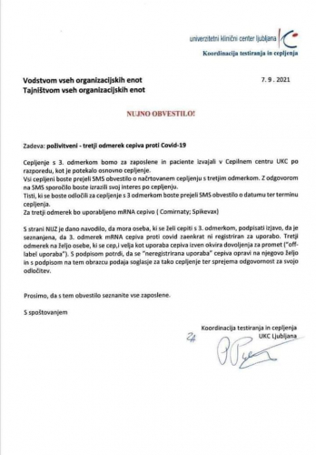 UKC se je vpisal kot upnik in podpisan je kot upnik in je končno priznano, da gre za medicinski poskus!