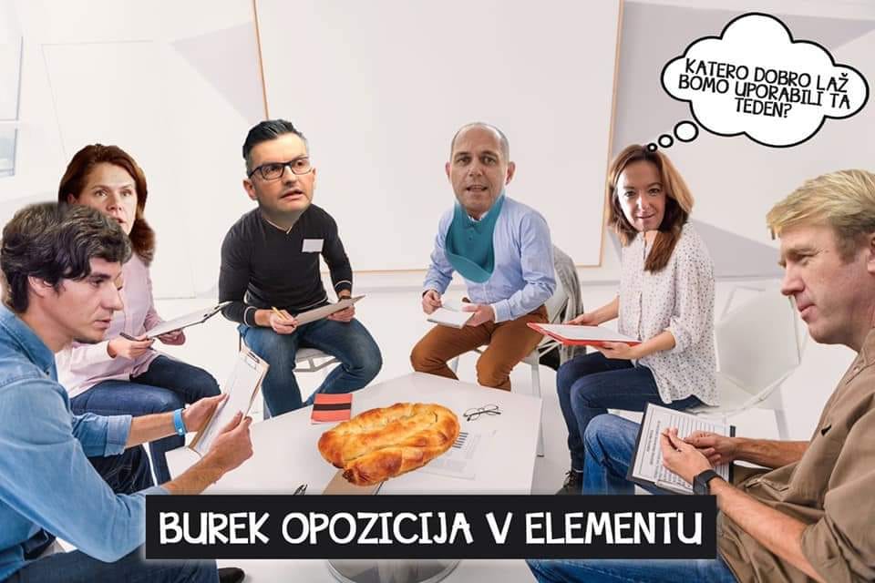 				Satirična slika koalicije KUL, ko so promovirali Jožeta P. Damijana za bodočega mandatarja. (Foto: Posnetek zaslon Davorin Kop&scaron;e, Facebook)			