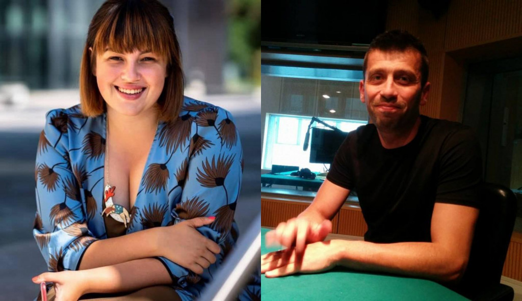 				Nika Kovač in Dino Bauk, osrednja mnenjska voditelja stranke Levica. (Foto: Facebook)			