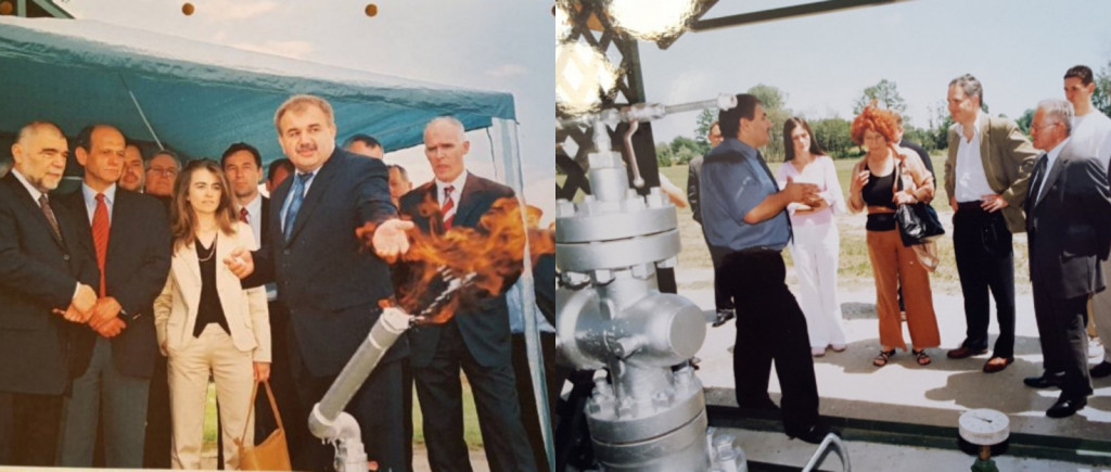 
				Josip Kobal, Stipe Mesić, Sa&scaron;a Mesič, hčerka Sipeta Mesića. (Foto: bralec #Prava)			