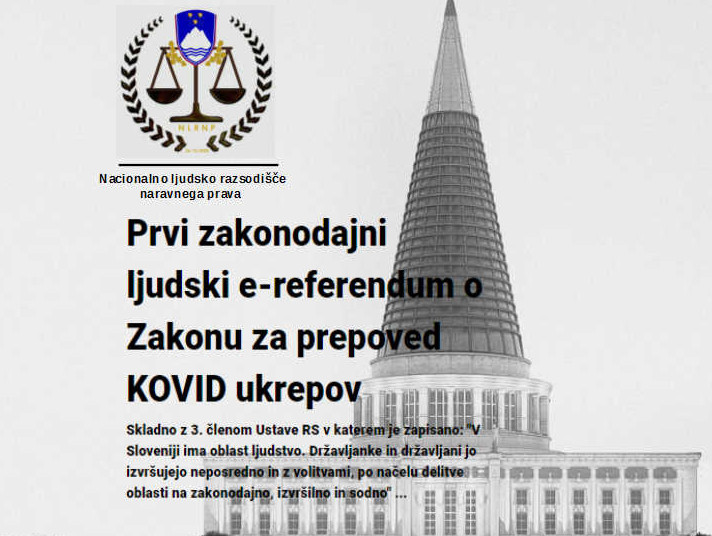 REFERENDUM O ZAKONU ZA PREPOVED KOVID UKREPOV TEČE - GLASUJ IN DELI!