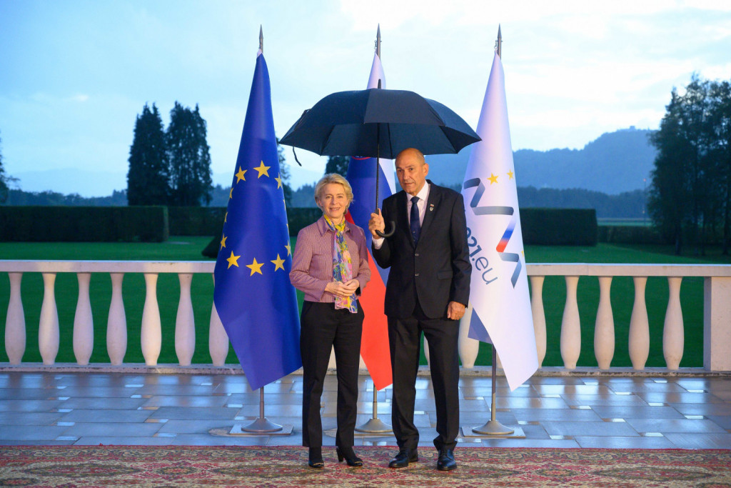 				Jan&scaron;a in Ursula vin der Leyen			