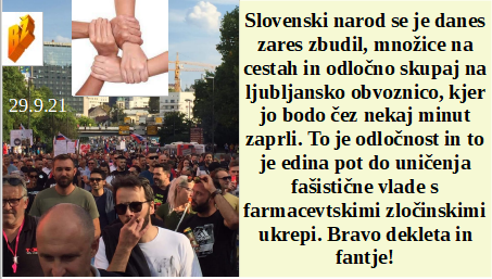 Slovenski in svetovni politični hlev na dan 29.9.21