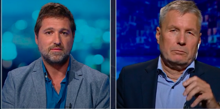 				Rado Pezdir v oddaji Ura moči z Bojanom Požarjem o svoji knjigi Vzporedni mehanizem globoke države. (Foto: Posnetek zaslona- Ura moči Planet TV)			