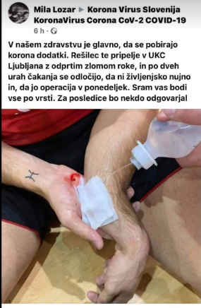 
				Zapis MIle Lozar na družbenem omrežju Facebook. (Foto: Facebook)			