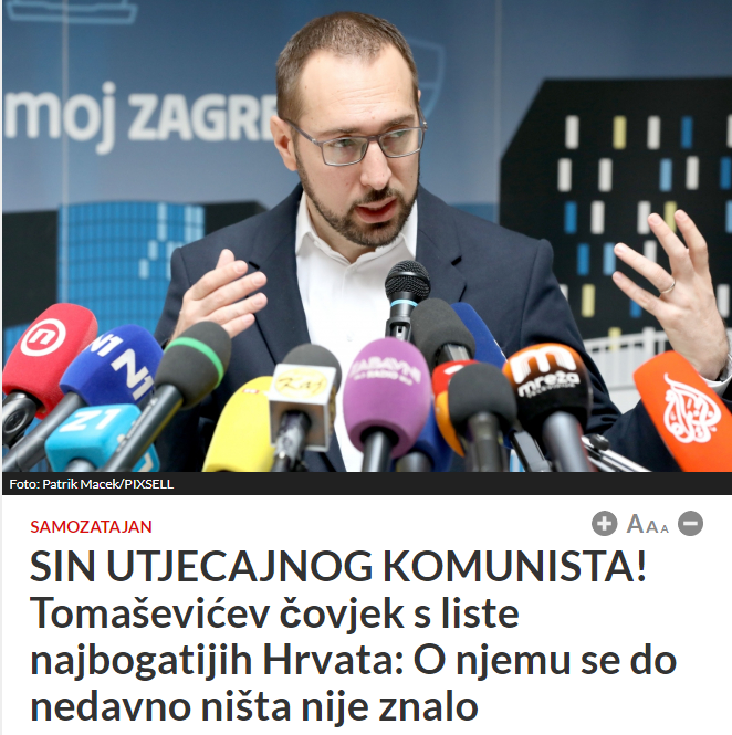 
				Naslovnica Dnevno o razkritju očeta Ratka Bajića. (Foto: Posnetek zaslona- Dnevno)			