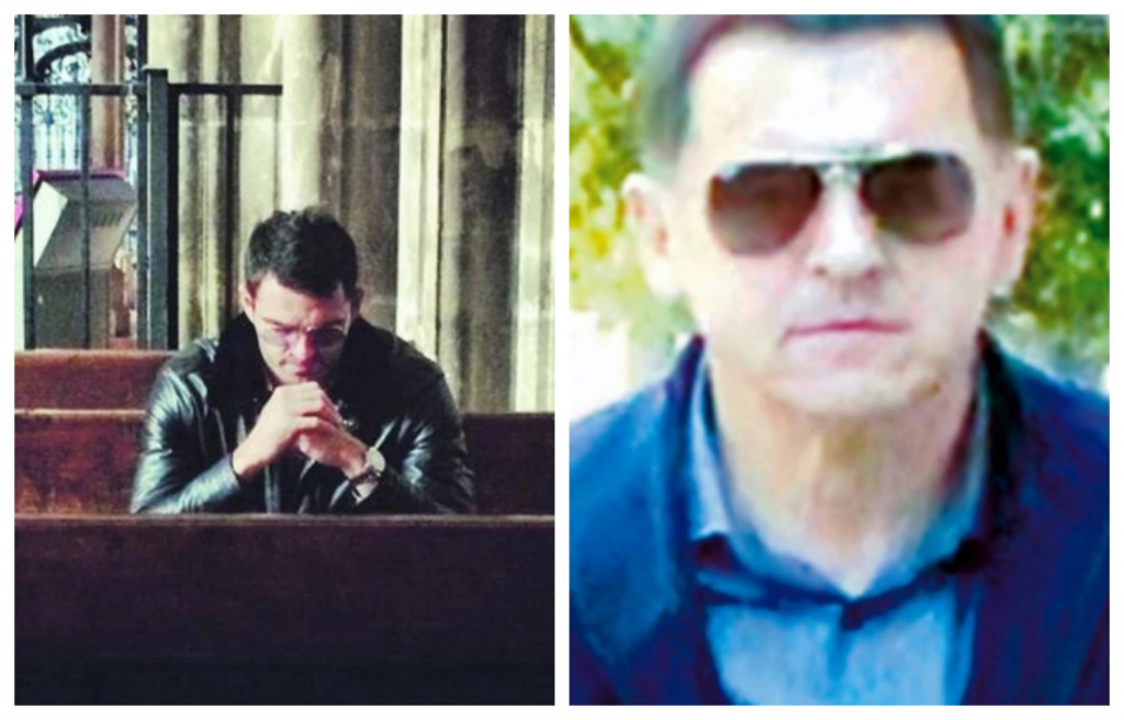 
				Ujeti eden izmed vodij &Scaron;kaljarskega klana Jovan Vukotić in ujeti vplivni vodja Kavačkega klana Slobodan Ka&scaron;čelan. (Foto: Posnetek zaslona-Blic)			