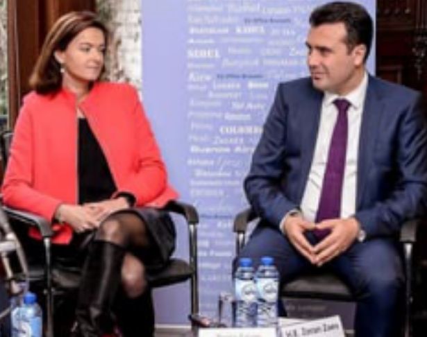 				Tanja Fajon in Zoran Zaev. (Foto: Facebook)			