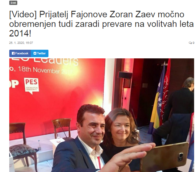 				Naslovnica Nova24tv o &scaron;kandalu Zorana Zaeva. (Foto:Posneek zaslona. Nova24tv)			