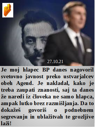 Slovenski in svetovni politični hlev na dan 27.10.21