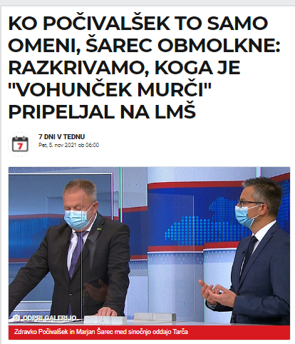 				Nasovnica medija Požareport, kjer razkirjejo, da bo Jakob Dem&scaron;ar nova policijska okrepitev stranke LM&Scaron;. (Foto: Posnetek zaslona-Pozareport)			