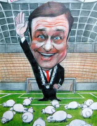 				Zokijeva karikatura legendarnega slovenskega karikaturista, Prekmurca Mikija Mustra			