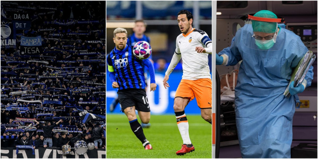 Prav tekma med Atalanto in Valencio je mestu Bergamo povzročilo pravo katastrofo. (Foto: Posnetek zaslona- Insider)