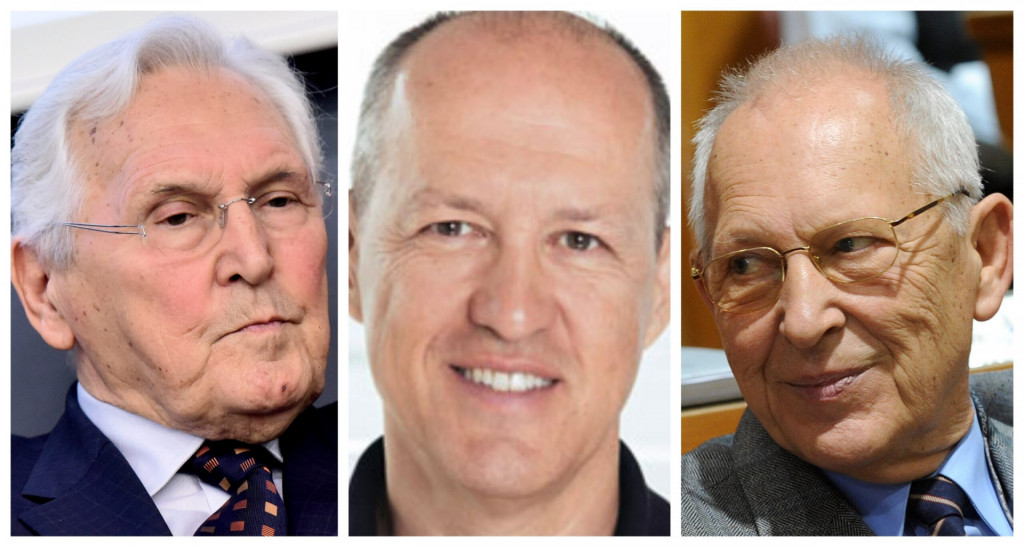 				Niko To&scaron;, Fran To&scaron; in Peter To&scaron;. (Foto: Posnetek zaslona- Nova24tv, STA)			