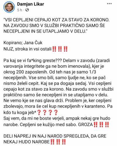 PRED DESETIMI DNEVI SE JE CEPILA MOJA STAREJŠA SESTRA, PADLA V KOMO IN UMRLA V CELJSKI BOLNIŠNICI